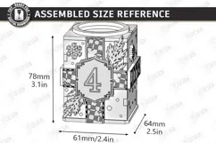 Christmas Advent Candle Holder Laser Cut Kit | Holiday Laser Product Image 4