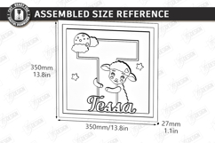 Nursery Name Sign Alphabet Laser Cut | Wall Monogram | Sheep Product Image 2