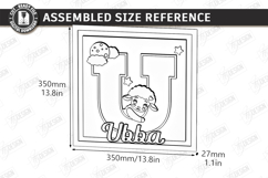 Nursery Name Sign Alphabet Laser Cut | Wall Monogram | Sheep Product Image 2