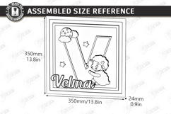 Nursery Name Sign Alphabet Laser Cut | Wall Monogram | Sheep Product Image 2