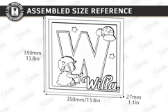 Nursery Name Sign Alphabet Laser Cut | Wall Monogram | Sheep Product Image 2