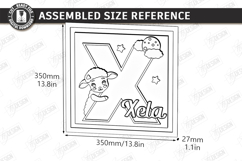 Nursery Name Sign Alphabet Laser Cut | Wall Monogram | Sheep Product Image 3