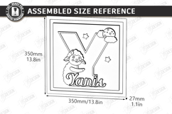 Nursery Name Sign Alphabet Laser Cut | Wall Monogram | Sheep Product Image 2