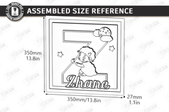 Nursery Name Sign Alphabet Laser Cut | Wall Monogram | Sheep Product Image 2