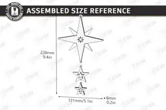 Christmas Hanging Decor Laser Cut | Christmas Wall Décor Product Image 2