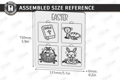 Easter Puzzles Laser Cut | He Is Risen SVG | Religious Signs Product Image 2