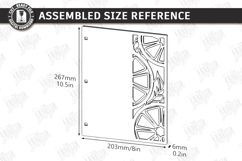 Notebook Cover Laser Cut | Floral and Geometric Planner SVG Product Image 2