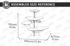 Party Tiered Trays Laser Cut Bundle | Cupcake Holders | CNC Product Image 15