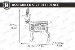 Christmas Reindeer Planter Decor Laser Cut | 3D Reindeer Product Image 2