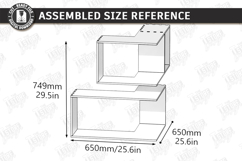 Modern Corner Shelf Laser Cut | Home Decor | Wall Decor SVG Product Image 2