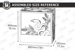 3D Decorative Wooden PC Case Cover Laser Cut | PC Accessory Product Image 3