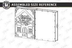 Wooden Christmas Advent Calendar Laser Cut | Layered Holiday Product Image 2