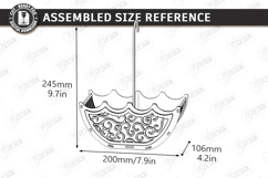 Umbrella Flower Box Laser Cut | Bridal Shower Gift Box Kit Product Image 4