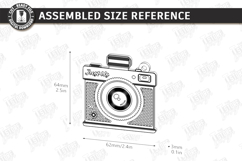 Retro Camera Photo Frame Laser Cut | Vintage Polaroid Style Product Image 4