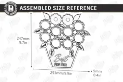 Mother's Day Photo Bouquet Laser Cut | Photo Frame Kit | CNC Product Image 2