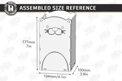 Cats Pencil Holders Laser Cut Kit | Desk Organizer Laser SVG Product Image 4