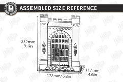 Decorative Door Bookends Laser Cut | Home Library Accessory Product Image 2
