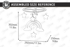 Baby Nursery Mobile Laser Cut Bundle | Newborn SVG | Nursery Product Image 15