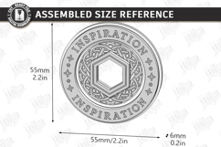 RPG Bardic Inspiration Token Laser Cut | Tabletop Gaming SVG Product Image 2