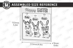 Family Easter Signs Laser Cut| Our Peeps Bunny Welcome Stand Product Image 7