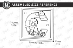 Nursery Name Sign Alphabet Laser Cut | Wall Monogram | Sheep Product Image 3