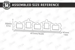 Family Puzzle Photo Frame Laser Cut | Modern Picture Frame Product Image 5