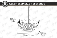 Umbrella Flower Box Laser Cut | Bridal Shower Gift Box Kit Product Image 5