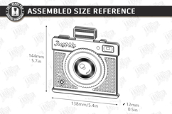 Retro Camera Photo Frame Laser Cut | Vintage Polaroid Style Product Image 2