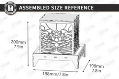 Stained Glass Floor Lamp Laser Cut Bundle | 3D Wood Lantern Product Image 4
