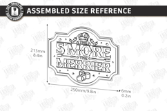 S’mores Station Sign Laser Cut | Outdoor Décor | Rustic SVG Product Image 2