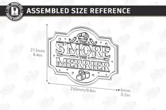 S’mores Station Sign Laser Cut | Outdoor Décor | Rustic SVG Product Image 2