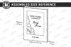 3D Floral Wedding Welcome Sign Laser Cut | Wedding Decor SVG Product Image 2