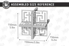 3D Labyrinth Maze Puzzles Laser Cut Bundle | Maze Game SVG Product Image 6