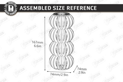 Wooden Wildflowers Vase Stand Laser Cut Bundle | 3D Layered Product Image 22