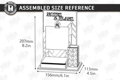 Desktop Notes Stand Holder Laser Cut | Office Decor | CNC Product Image 2