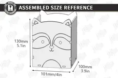 Cats Pencil Holders Laser Cut Kit | Desk Organizer Laser SVG Product Image 7