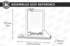 Candle Holder with Vase and Photo Frame Laser Cut |Engraving Product Image 2