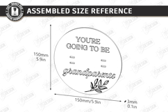 Pregnancy Test Reveal Disc Laser Cut | Keepsake Files SVG Product Image 2