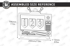 Movie Tracker Laser Cut | Movies Watched Counter |Wall Decor Product Image 2