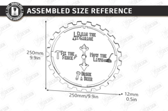 Dad Chore Wheel Laser Cut|Chore and Beer Reward| Wall Decor Product Image 2