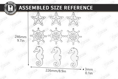 Coastal Hanging Decor Laser Cut Bundle | 3D Nautical Signs Product Image 16