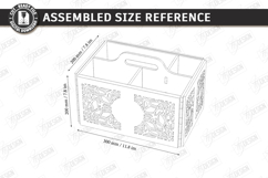 Cleaning Caddy Organizer Laser Cut | Wooden Storage Box SVG Product Image 3