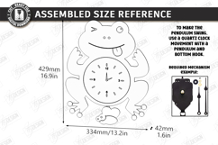 Pendulum Wall Clock Laser Cut Bundle | 3D Layered Clock SVG Product Image 17