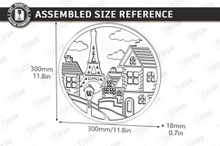 3D Cityscape Layered Laser Cut | Shadow Box | Wall Decor SVG Product Image 3
