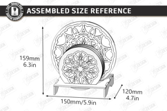 Wooden Coasters Laser Cut Kit | Layered Coasters with Holder Product Image 2