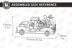 3D Easter Truck Laser Cut | Spring Home Decor Designs Product Image 4