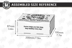 Wooden Doctor Kit Box Laser Cut | Little Ent Dentist | CNC Product Image 2