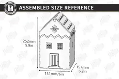 3D Mini House Paper Bin Laser Cut | Desktop Storage Box |CNC Product Image 2