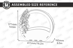 Flowers Basket Laser Cut | Bouquet Holder | Gift Basket SVG Product Image 2