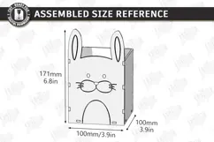 Cats Pencil Holders Laser Cut Kit | Desk Organizer Laser SVG Product Image 3
